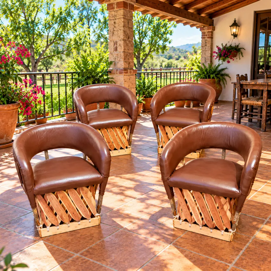 Equipales charros – equipal artesanal mexicano para restaurantes y hoteles