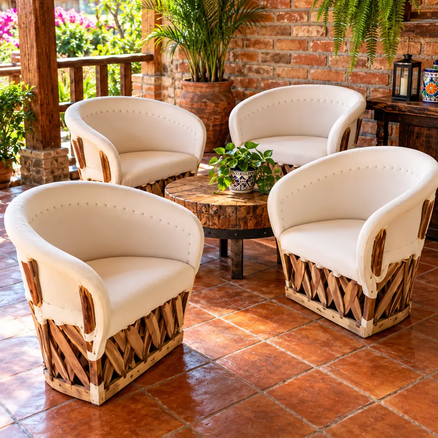 Equipal en manta – equipal artesanal mexicano para restaurantes y hoteles